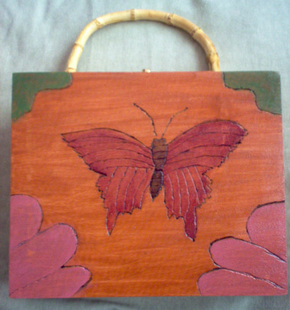 Butterfly Cigar Box Purse